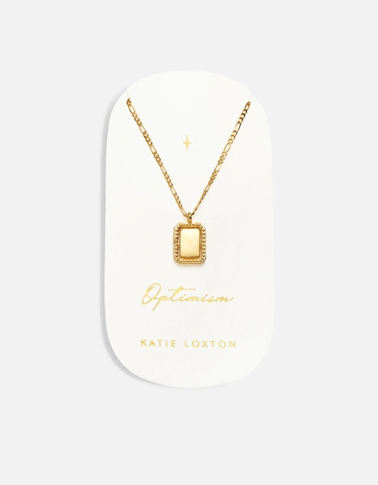 Optimism Spinning Amulet 18-Karat Gold-Plated Necklace