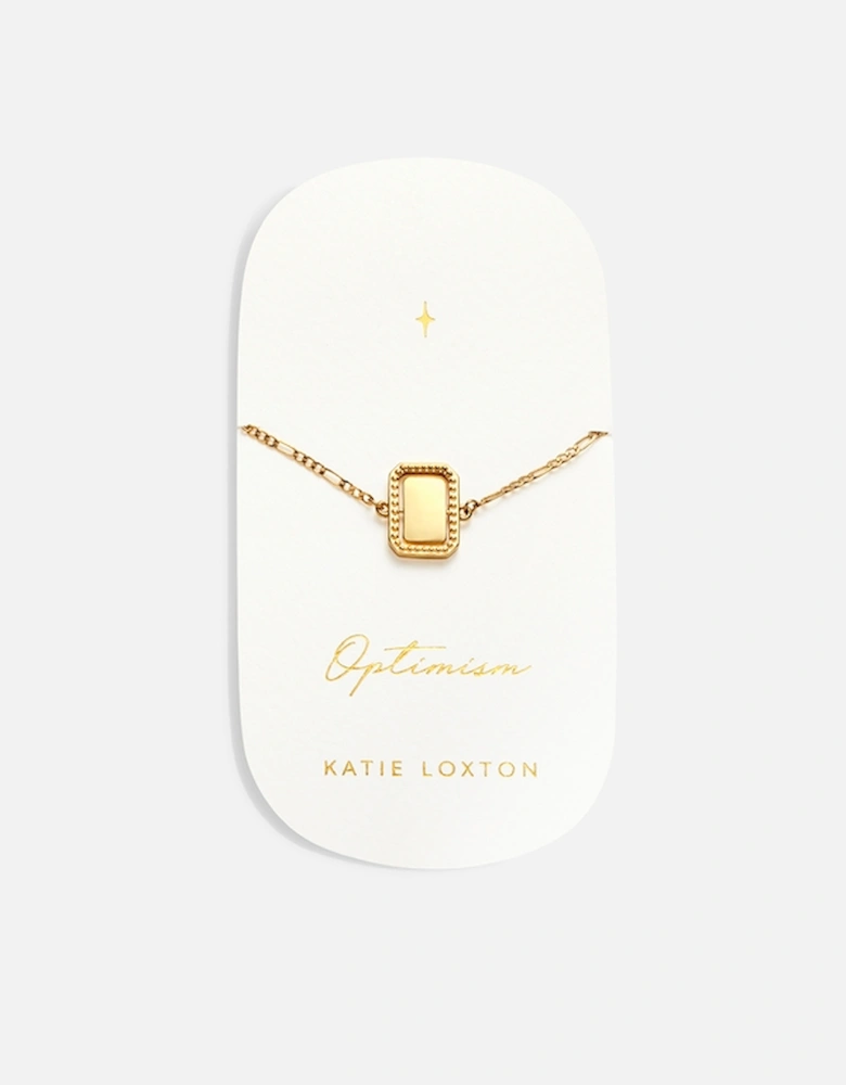 Optimism Spinning Amulet 18-Karat Gold-Plated Bracelet