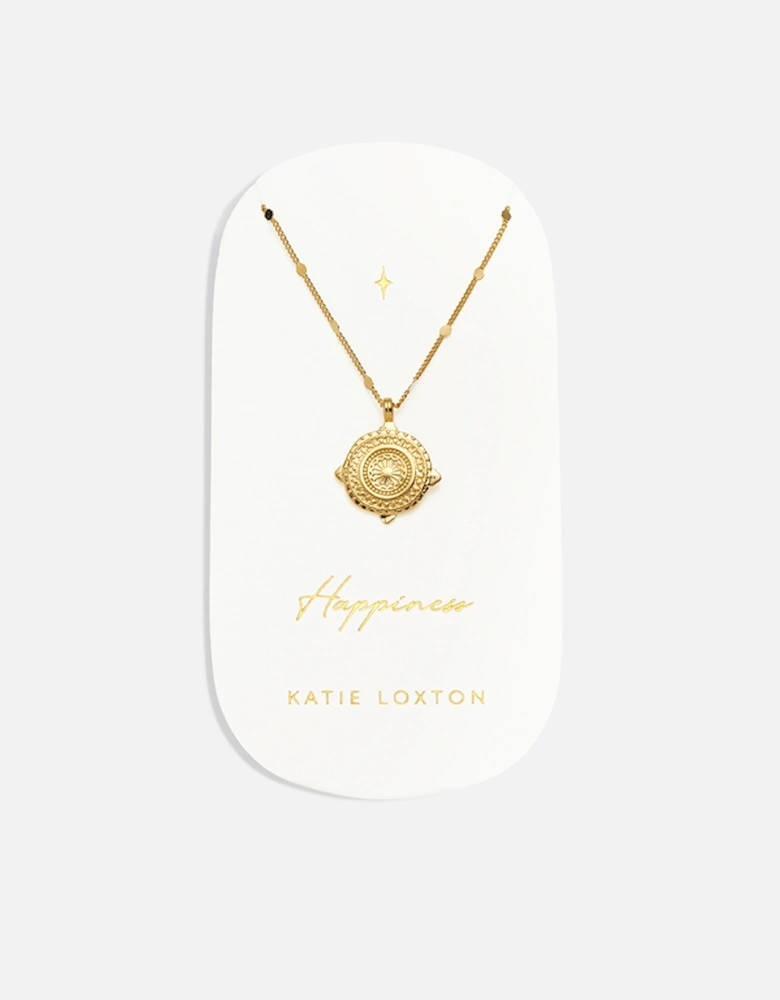 Happiness Coin 18-Karat Gold-Plated Necklace