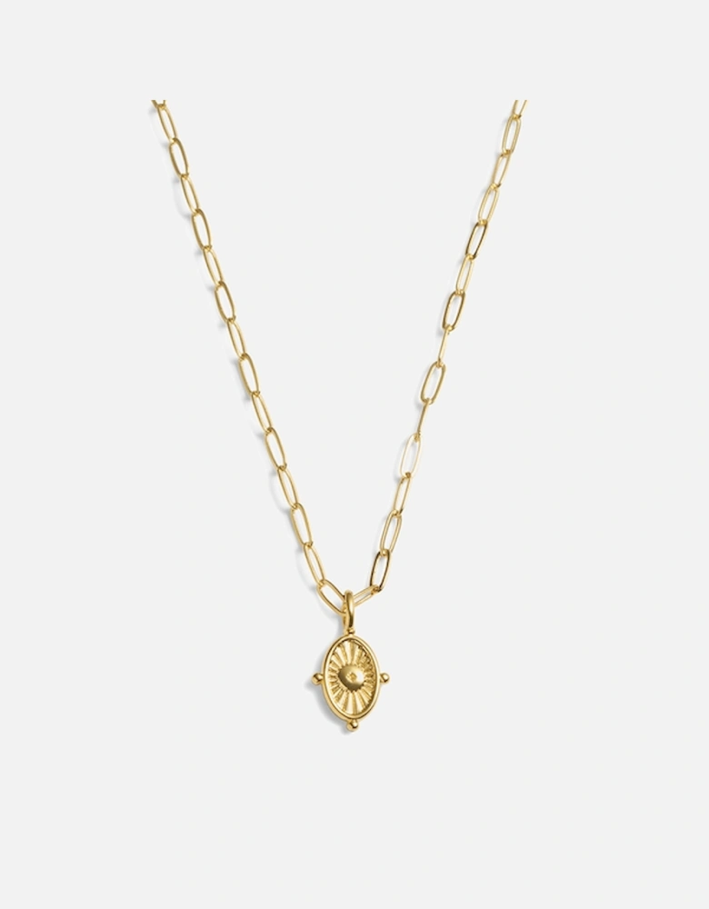 Talis Charm 18-Karat Gold-Plated Necklace