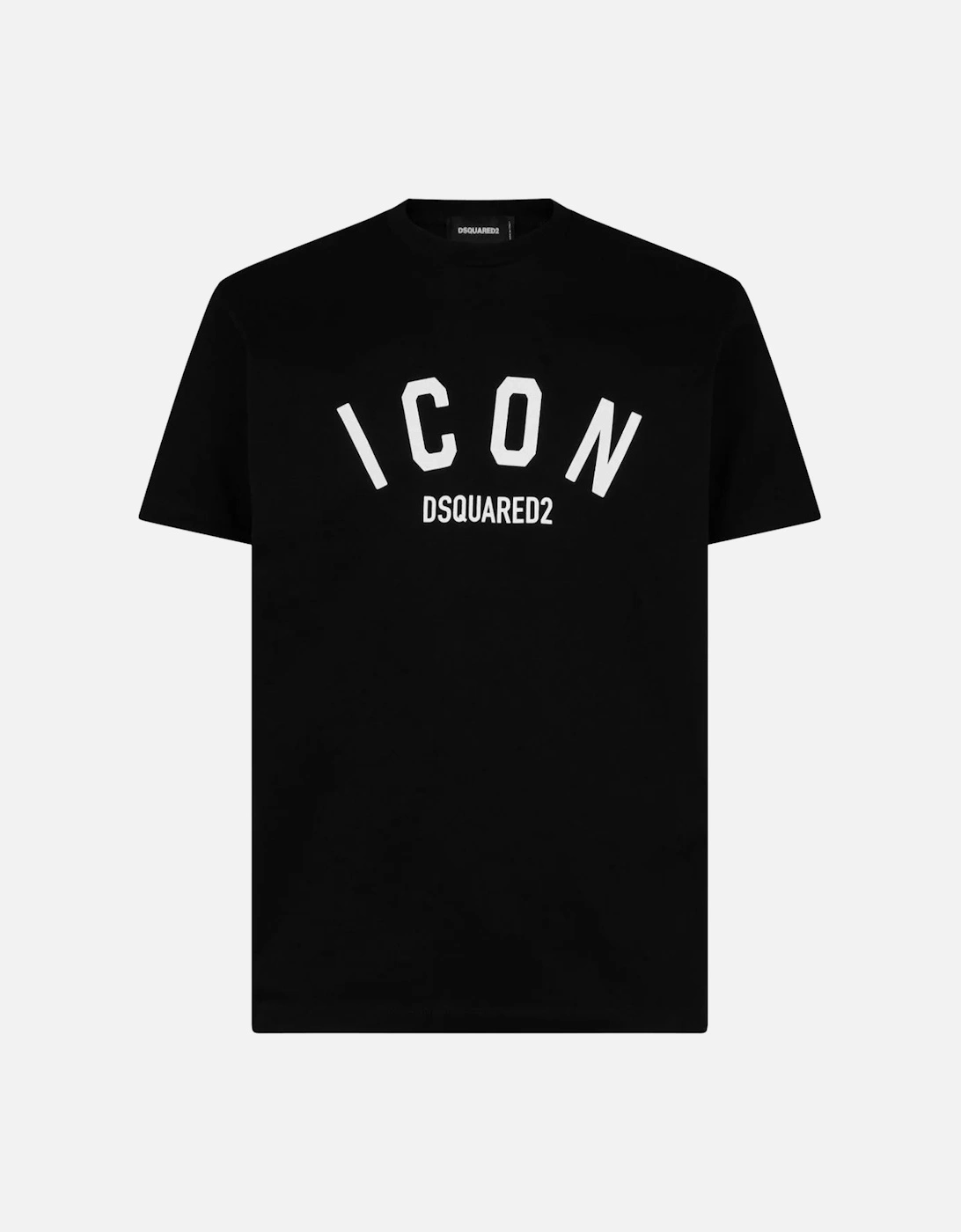Curved Icon print T-Shirt in Black, 3 of 2