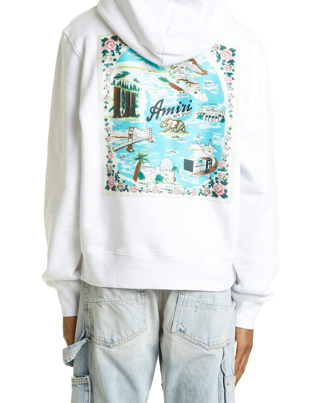 California Hawaiian Hoodie in White