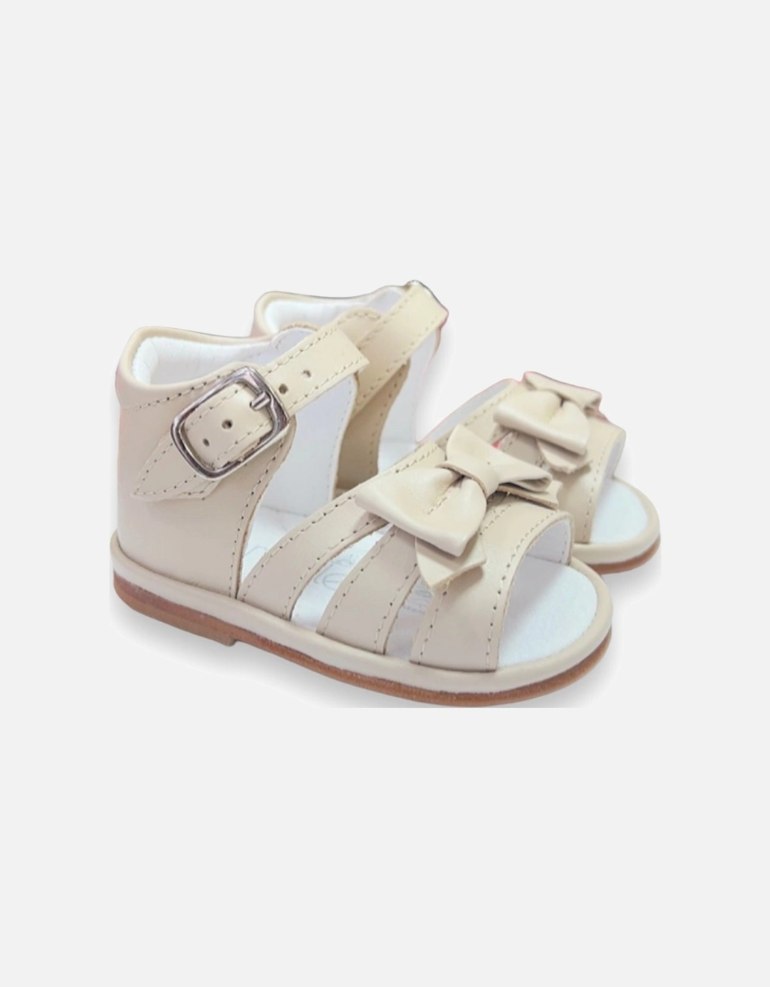 Nude Leather Olivia Sandals, 4 of 3