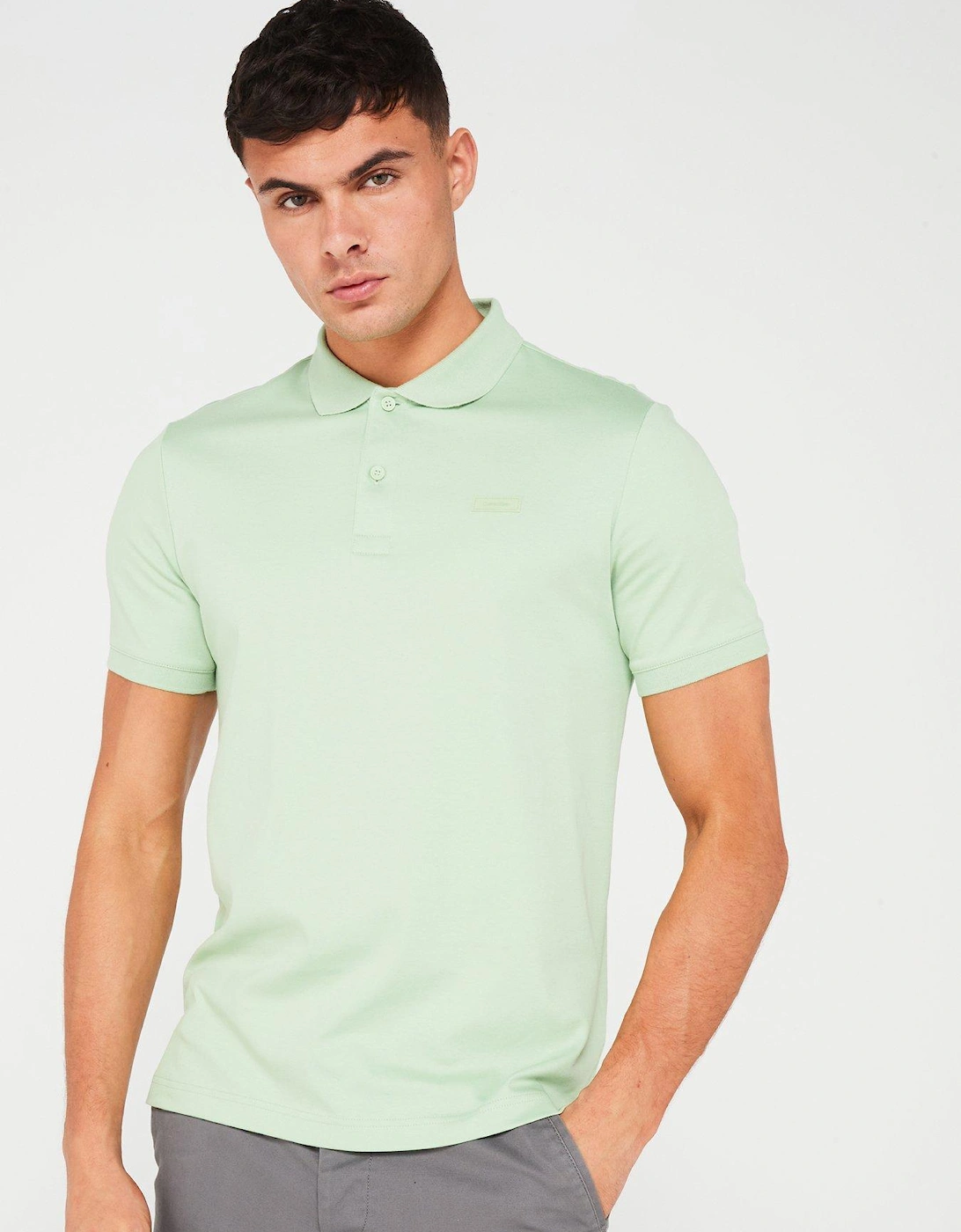 Smooth Cotton Slim Fit Polo Shirt - Light Green , 5 of 4