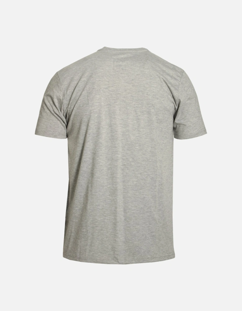 Basic Heather Grey Cotton Logo T-Shirt