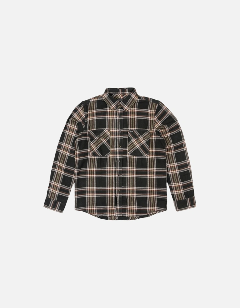 Bowery Long Sleeved Shirt - Black/Charcoal/Off White