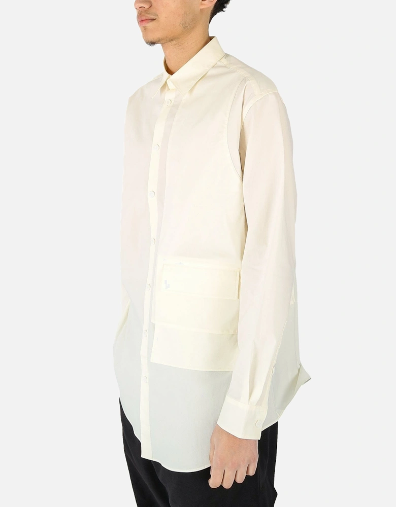 Pocket Detail White Shirt