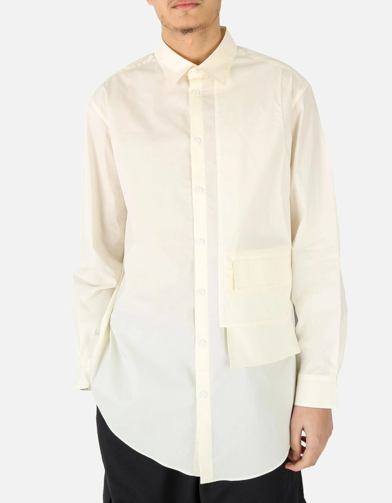 Pocket Detail White Shirt