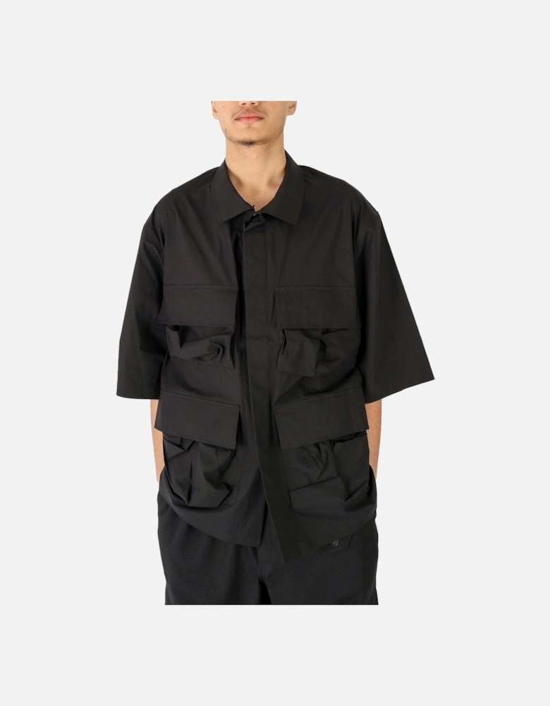 SS Pocket Black Oversized Shirt