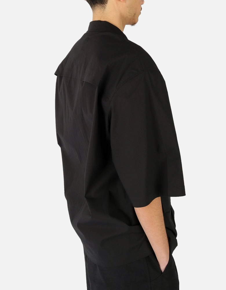 SS Pocket Black Oversized Shirt