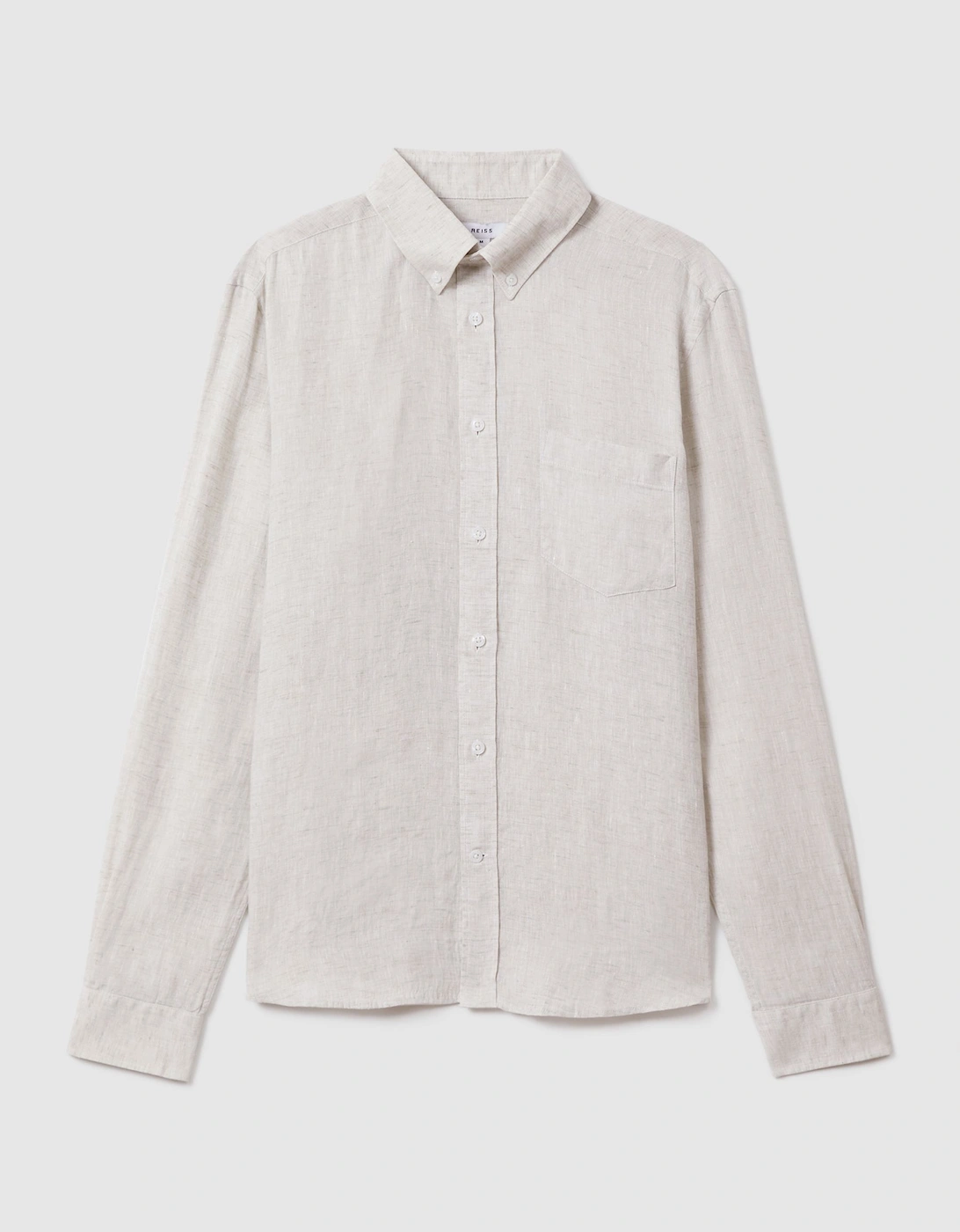 Linen Button-Down Collar Shirt, 2 of 1