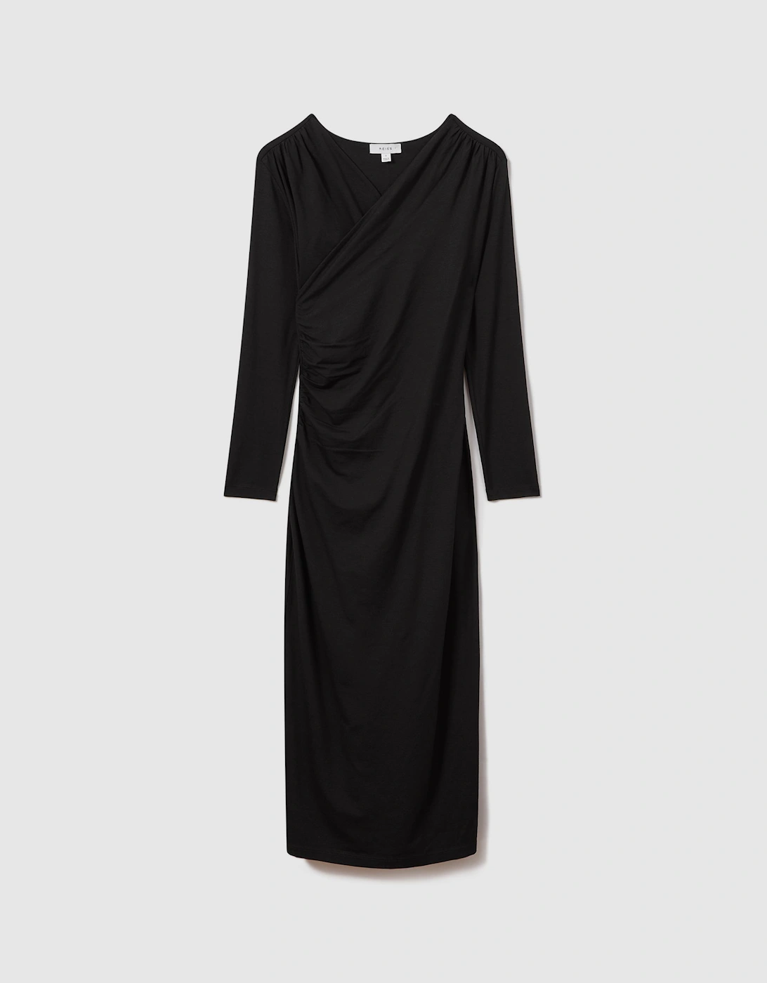 Jersey Wrap Front Midi Dress, 2 of 1