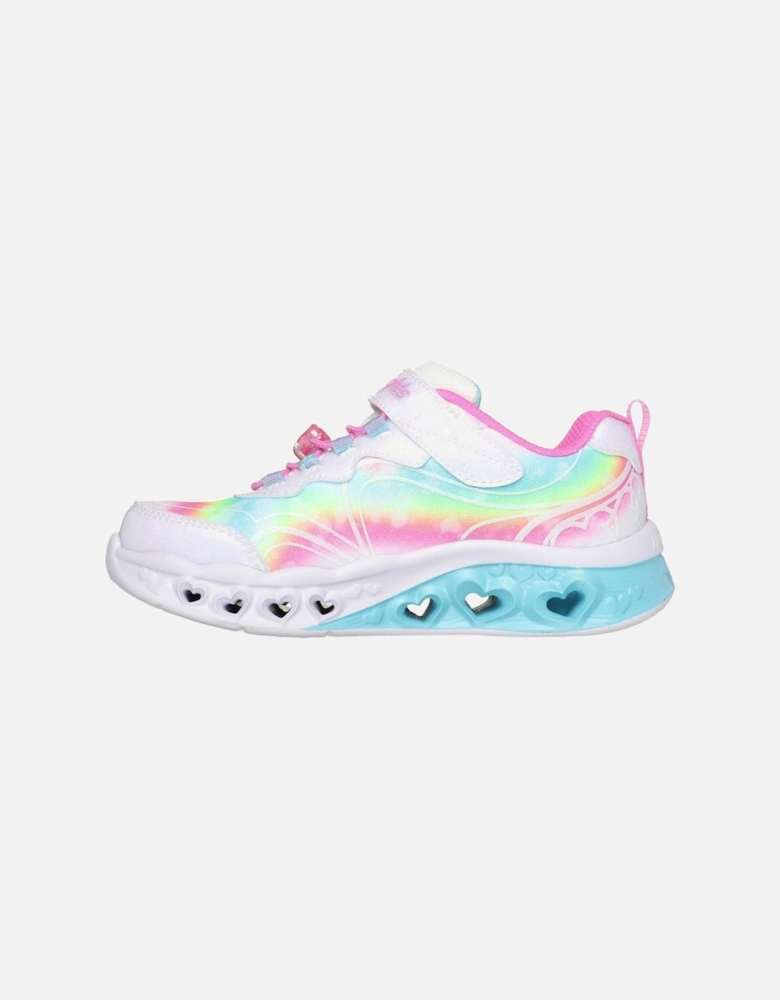 Flutter Heart Lights Groovy Swirl Girls Trainers