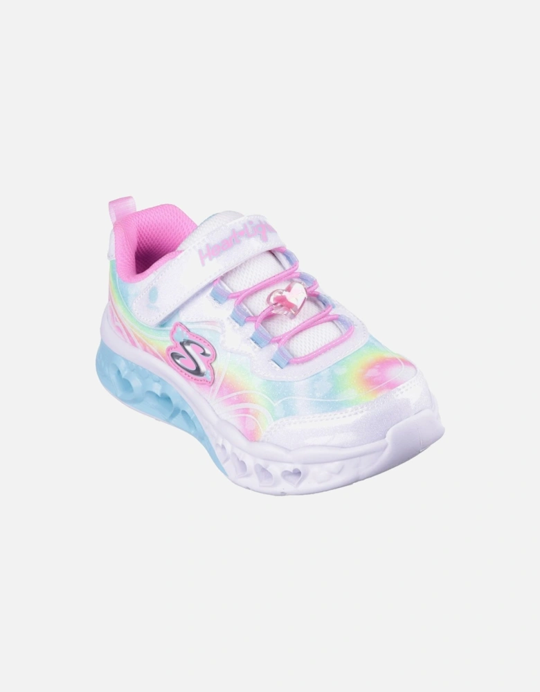 Flutter Heart Lights Groovy Swirl Girls Trainers