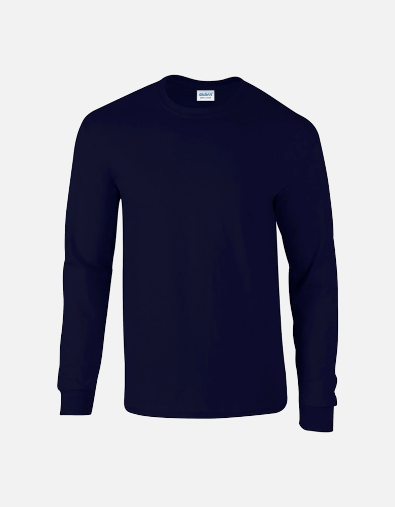 Unisex Adult Ultra Plain Cotton Long-Sleeved T-Shirt