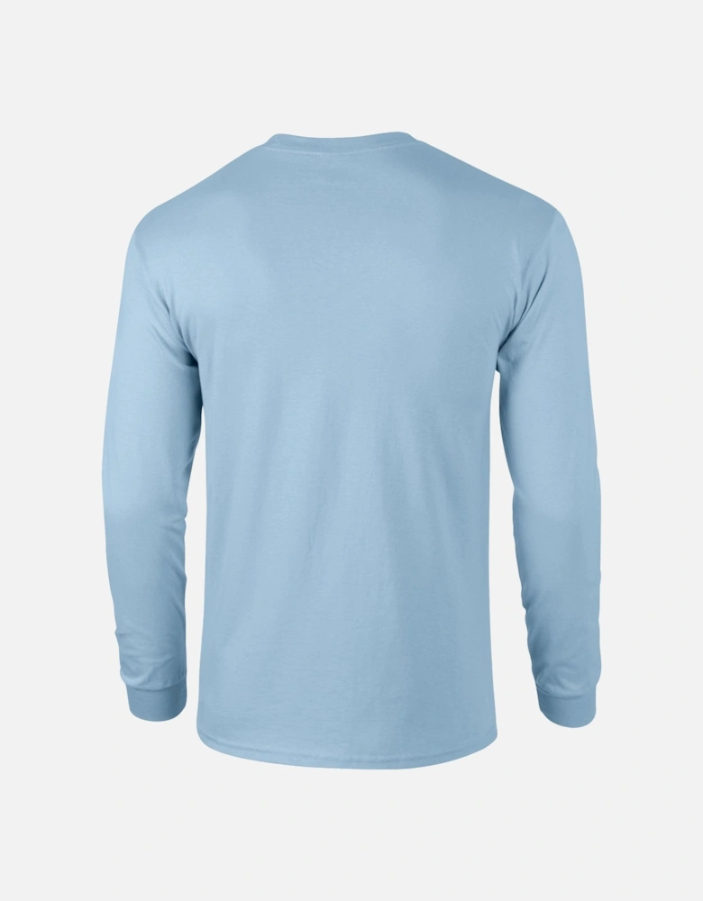 Unisex Adult Ultra Plain Cotton Long-Sleeved T-Shirt