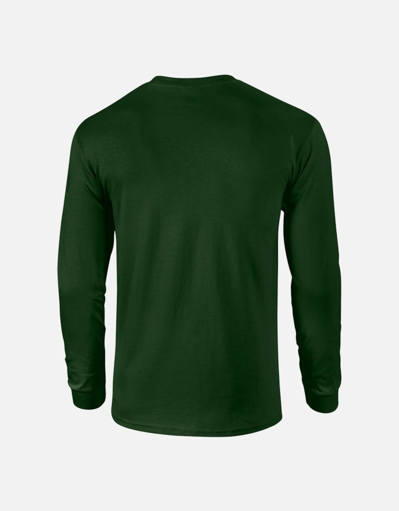 Unisex Adult Ultra Plain Cotton Long-Sleeved T-Shirt