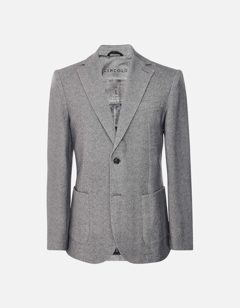 Slim Fit Herringbone Jacket