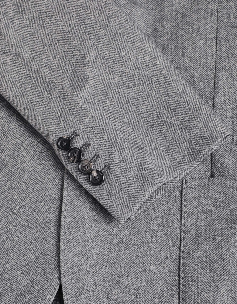 Slim Fit Herringbone Jacket