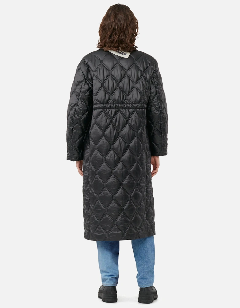 Shiny Quilted Coat