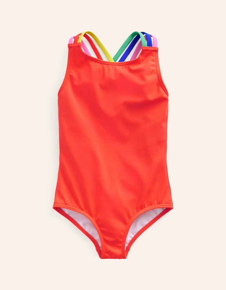 Rainbow Cross-Back Swimsuit