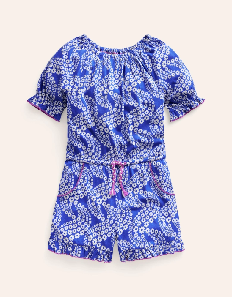 Printed Jersey Playsuit