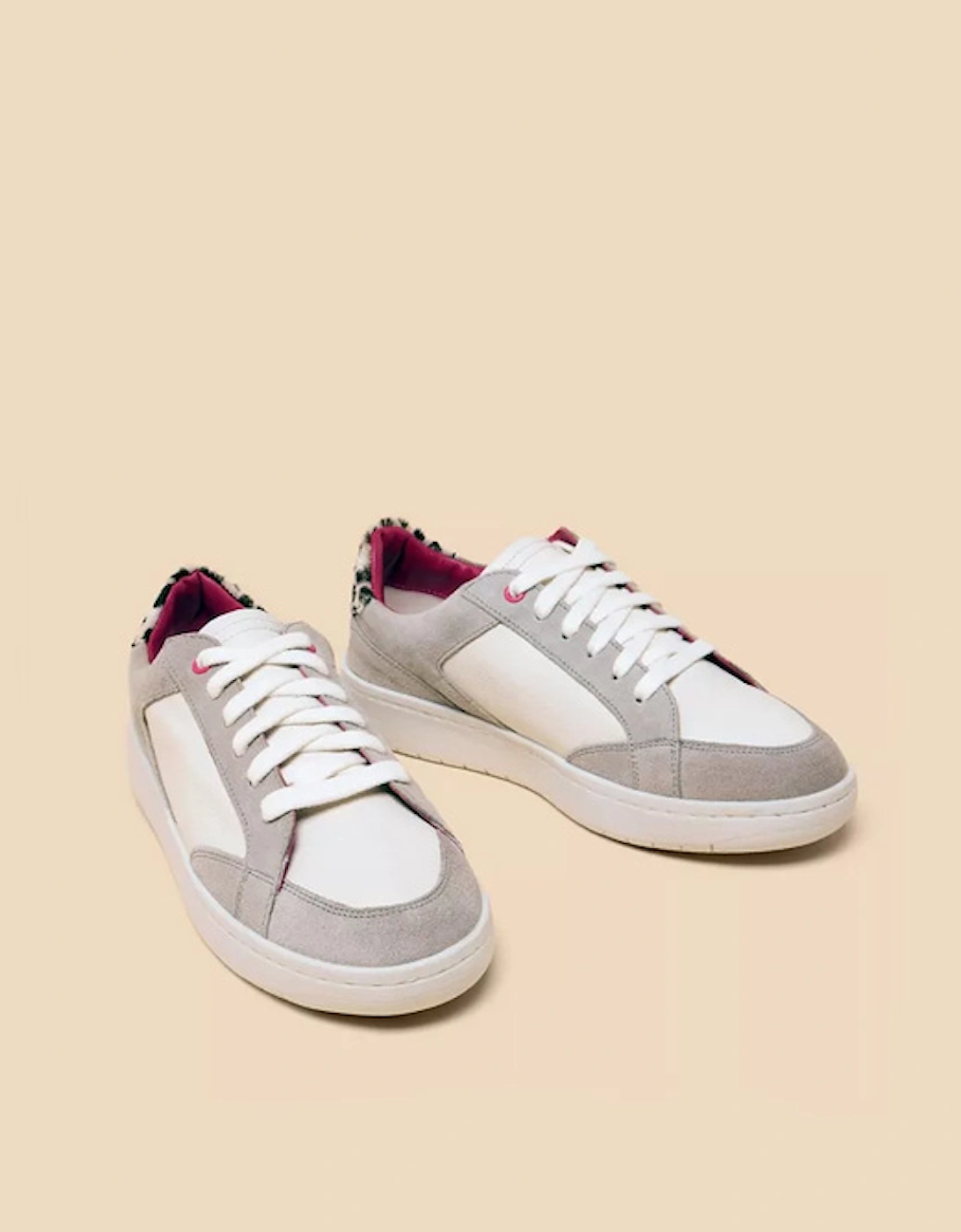 Women's Dahlia Leather Trainer White Multi