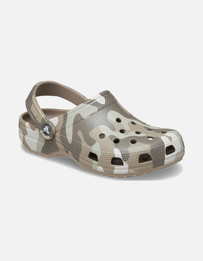 Unisex Classic Printed Camo Clog Mushroom/Multi