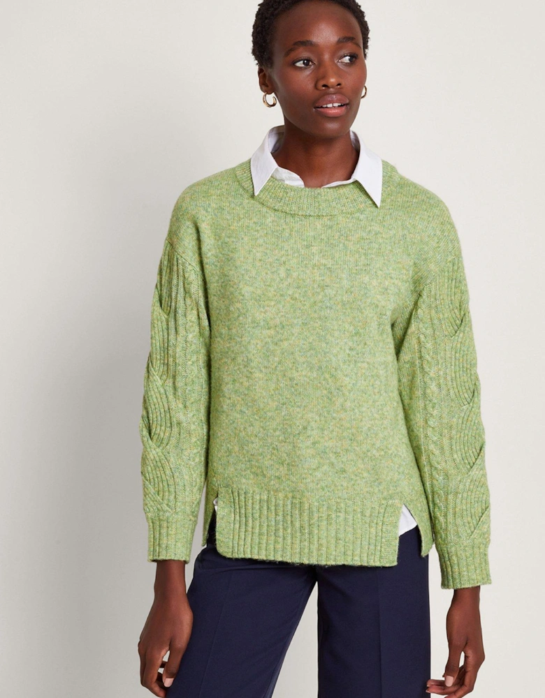 Connie Cable Jumper Green