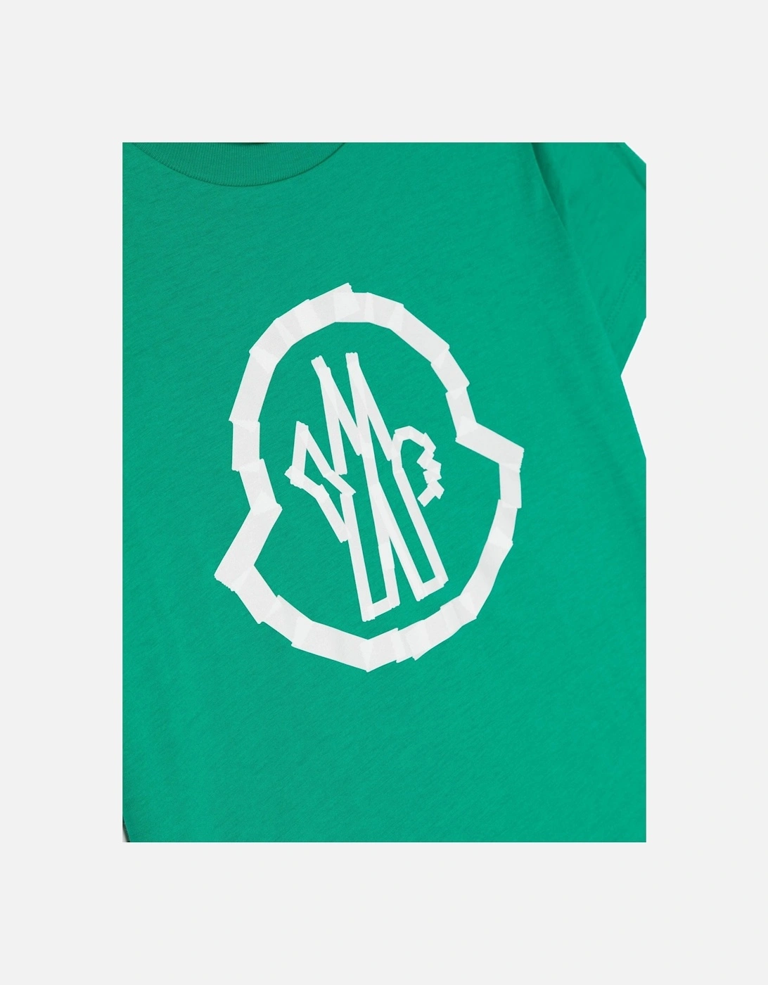 Kids Over Size Logo T-shirt Green