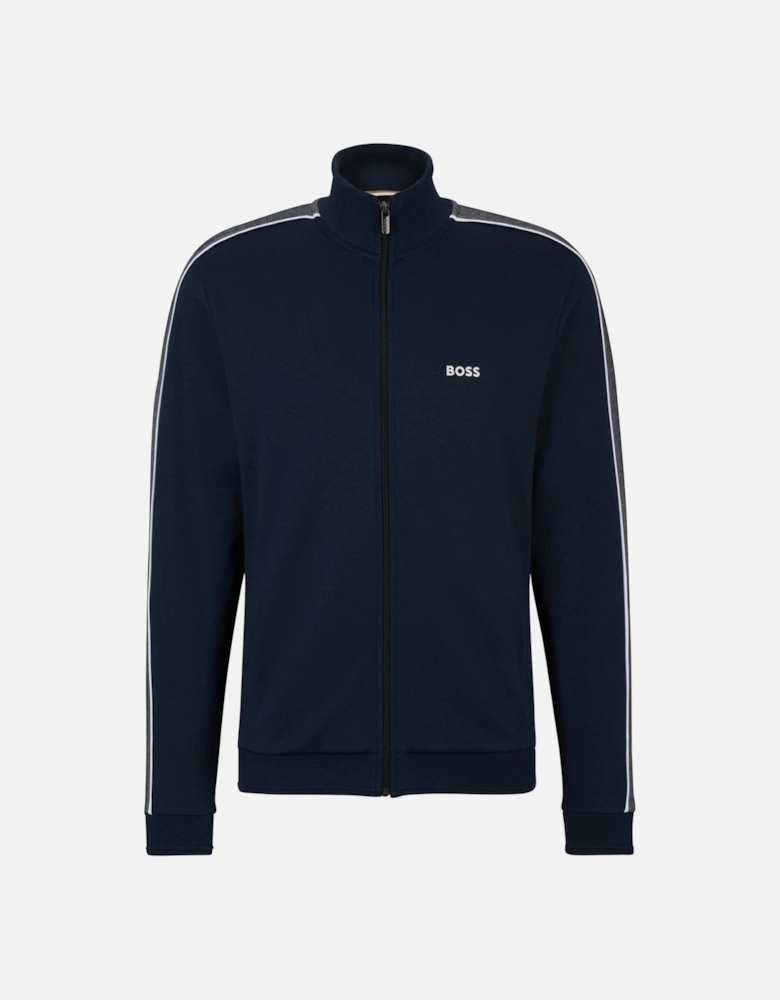 Men's Dark Blue Zip Through Tracksuit Jacket