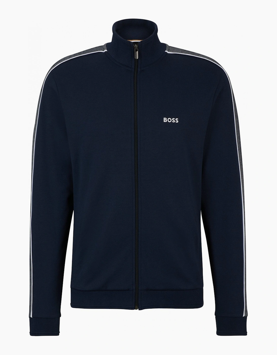 Hugo Boss Men's Navy Dark Blue Zip Through Tracksuit Jacket - Size: Regular/36