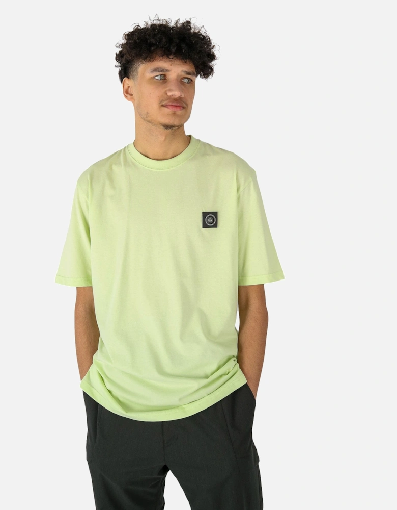 Siren Badge Logo Lime Tee