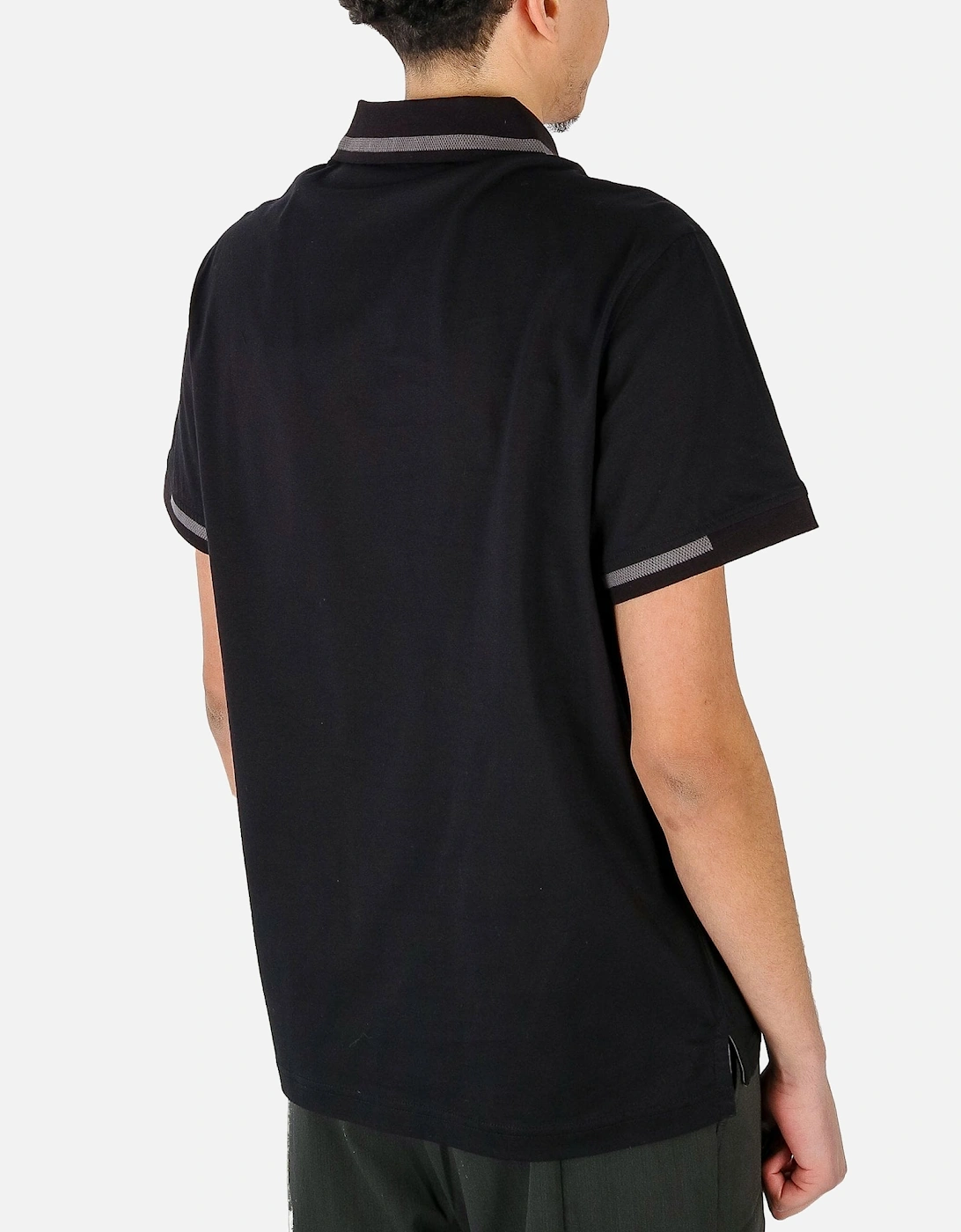 Graph Zip Black Polo