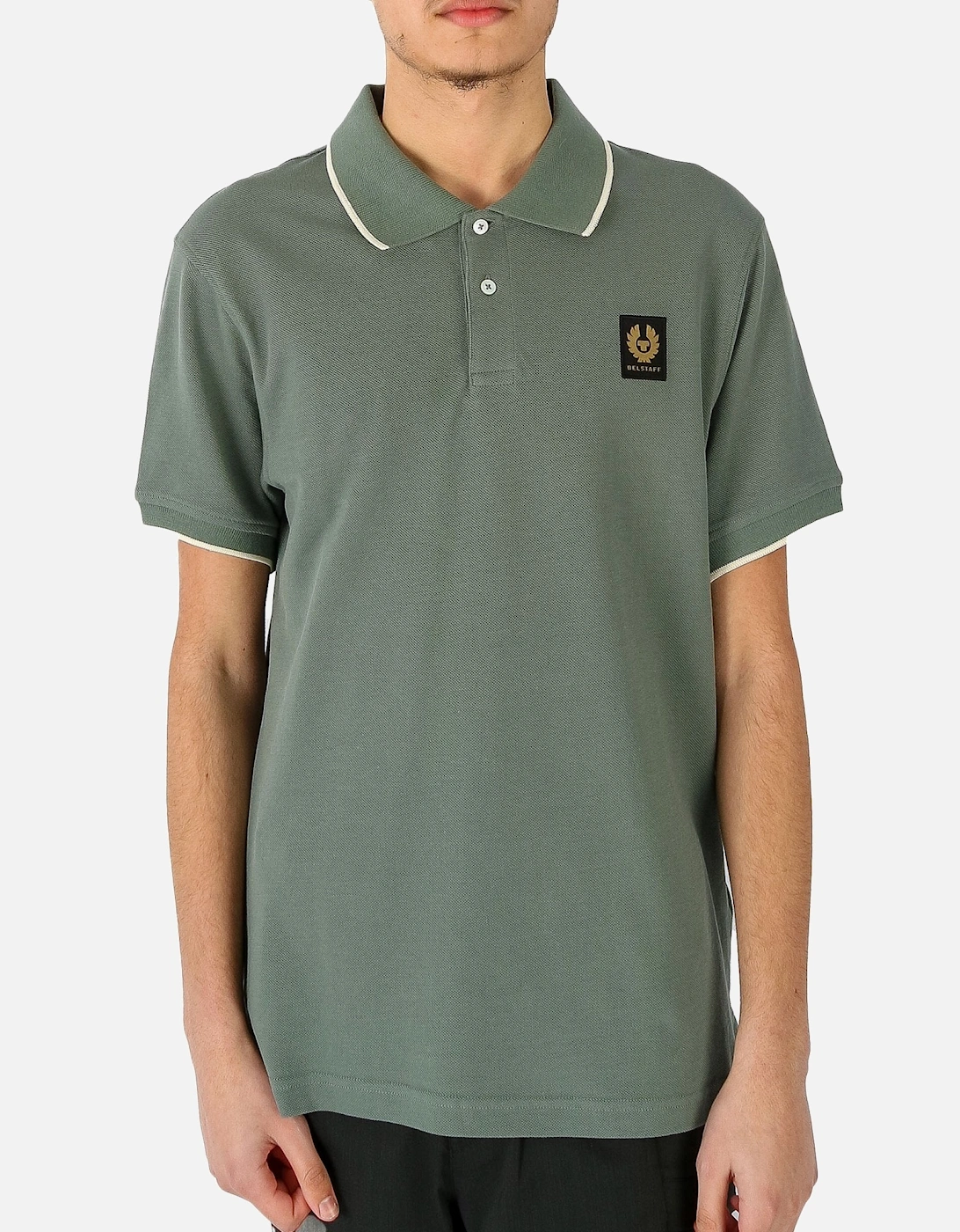 Tipped Green Polo Shirt, 5 of 4