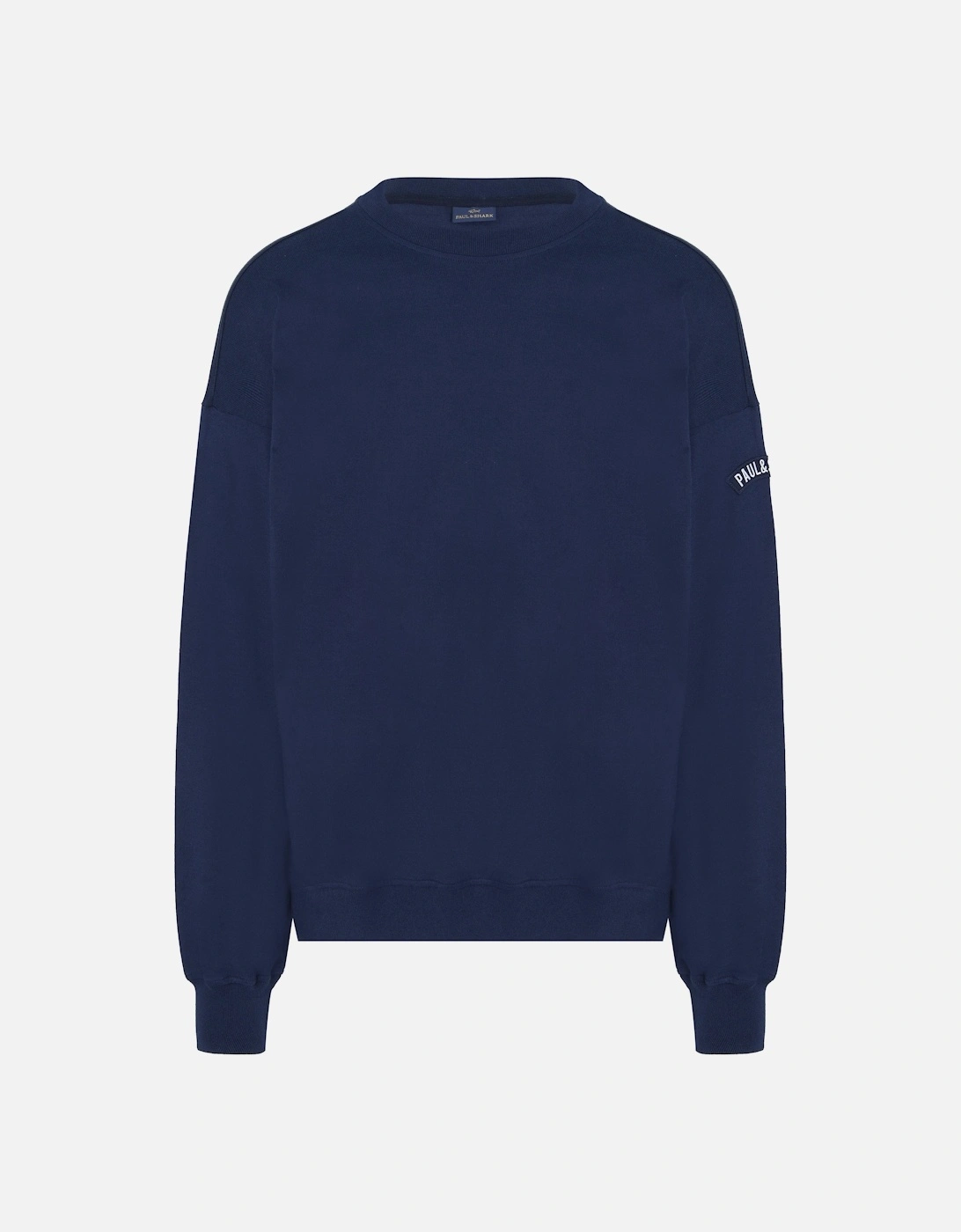 90's Fit Cotton Sweatshirt Navy, 6 of 5