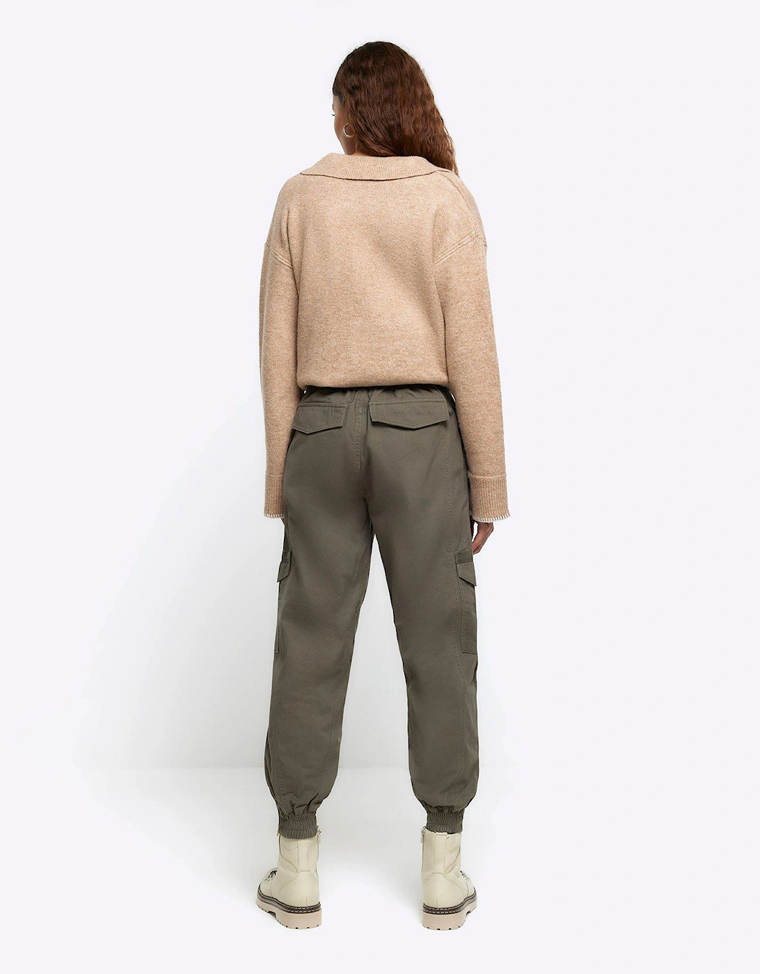 Belted Cargo - Dark Khaki