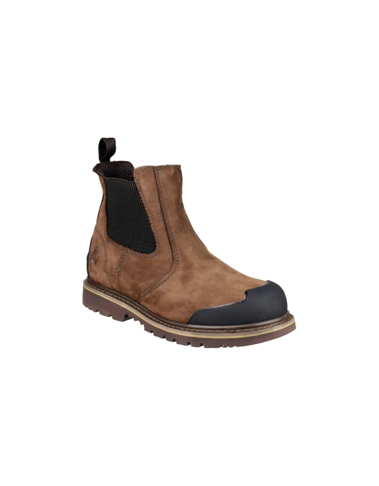 Mens Safety 225 S3 Water Proof Boots - Brown - Black