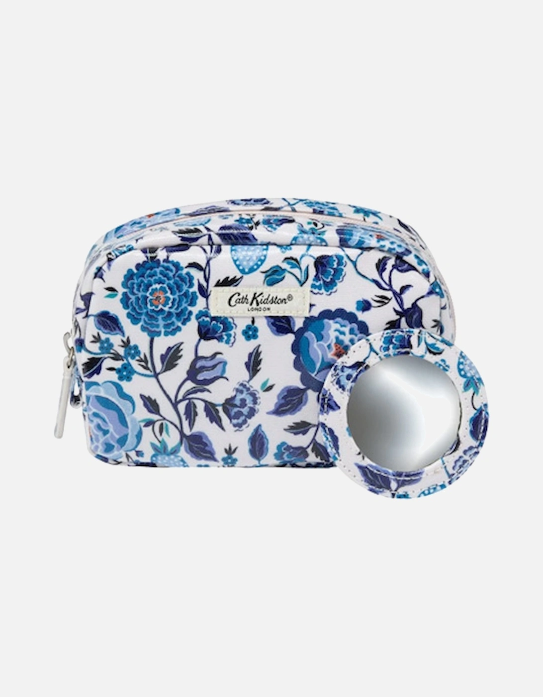 Make Up Bag with Mirror Navy Carnation, 6 of 5