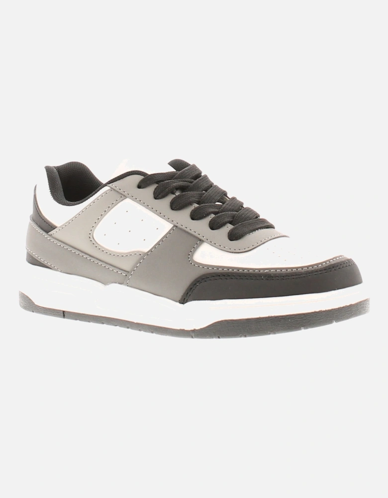Older Boys Trainers Max Lace Up grey UK Size