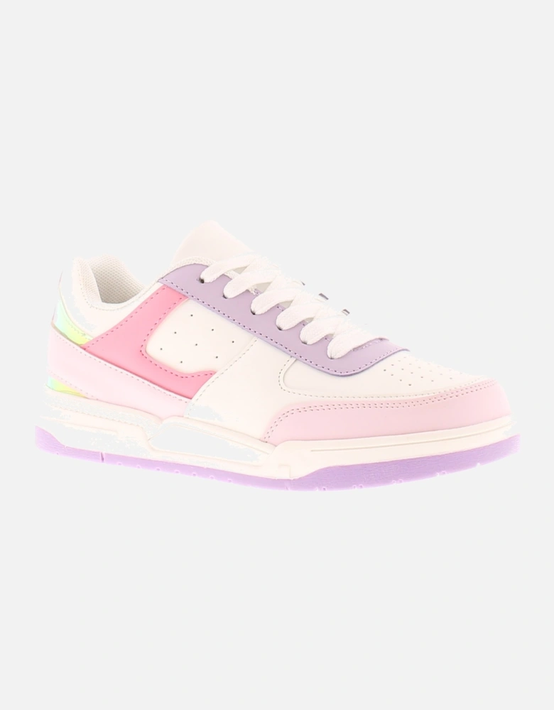 Older Girls Trainers Molly Lace Up white UK Size