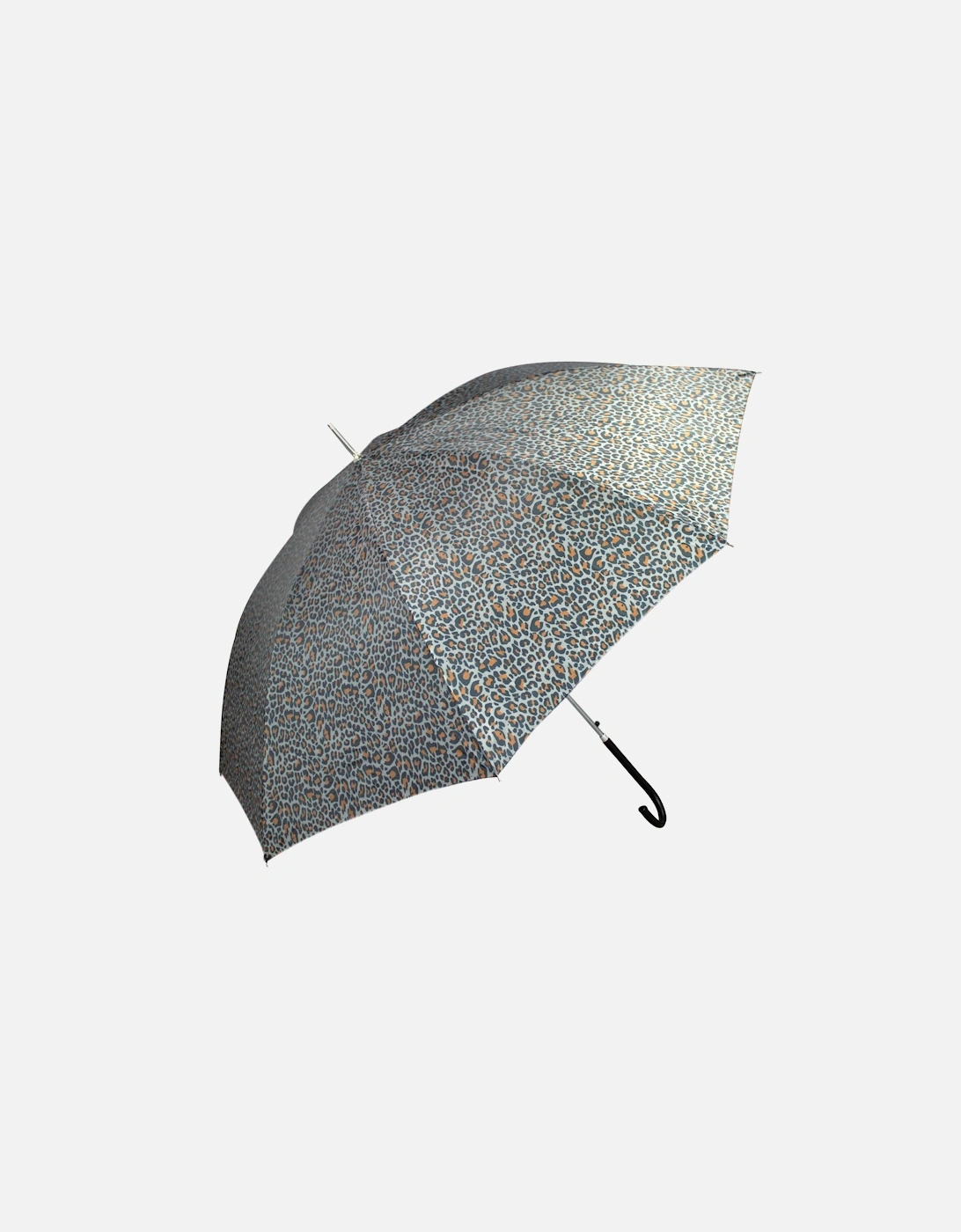 Womens Walking Umbrella Touch Fastening Leopard Print, 2 of 1