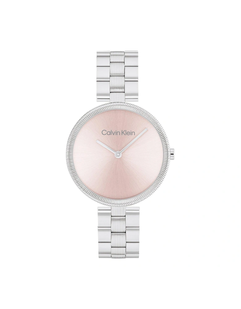 Women's stainless steel bracelet watch