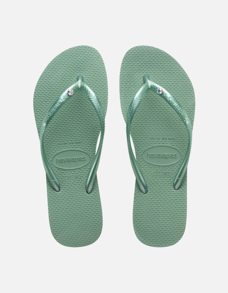 Slim Crystal Swarovski Flip Flops