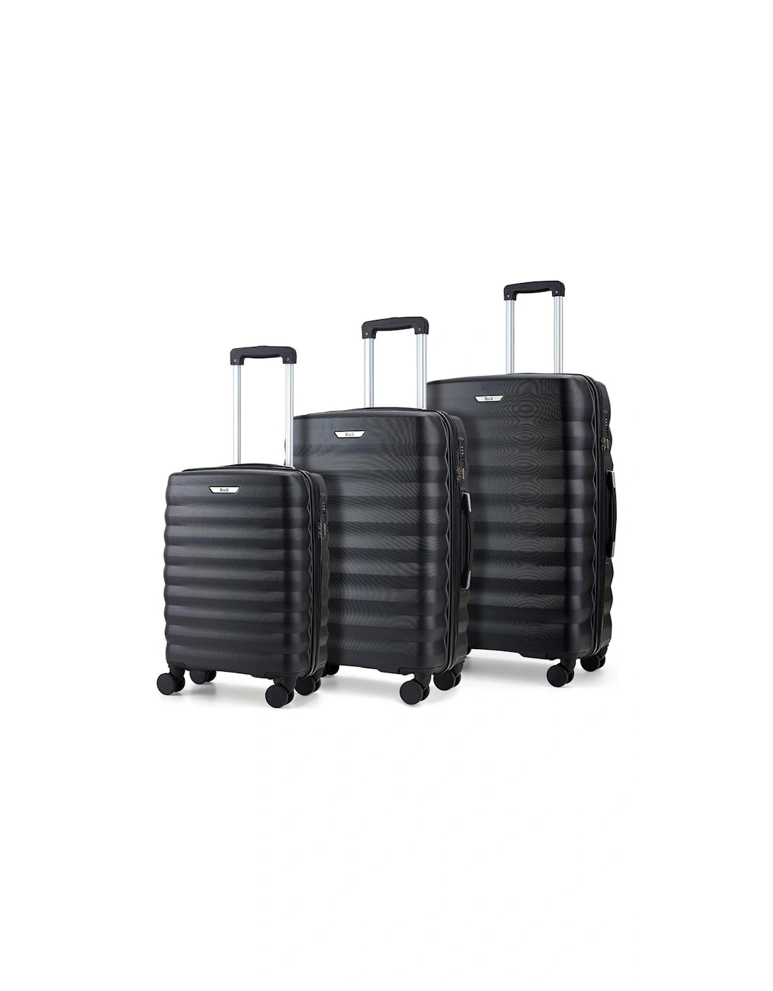 Berlin 8 Wheel Hardshell 3pc Suitcase Set - Black, 2 of 1