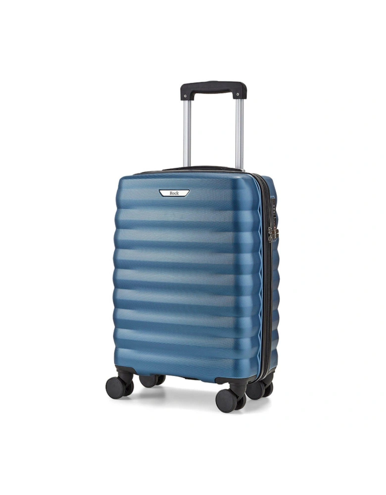 Berlin 8 Wheel Hardshell Small Cabin Suitcase - Blue