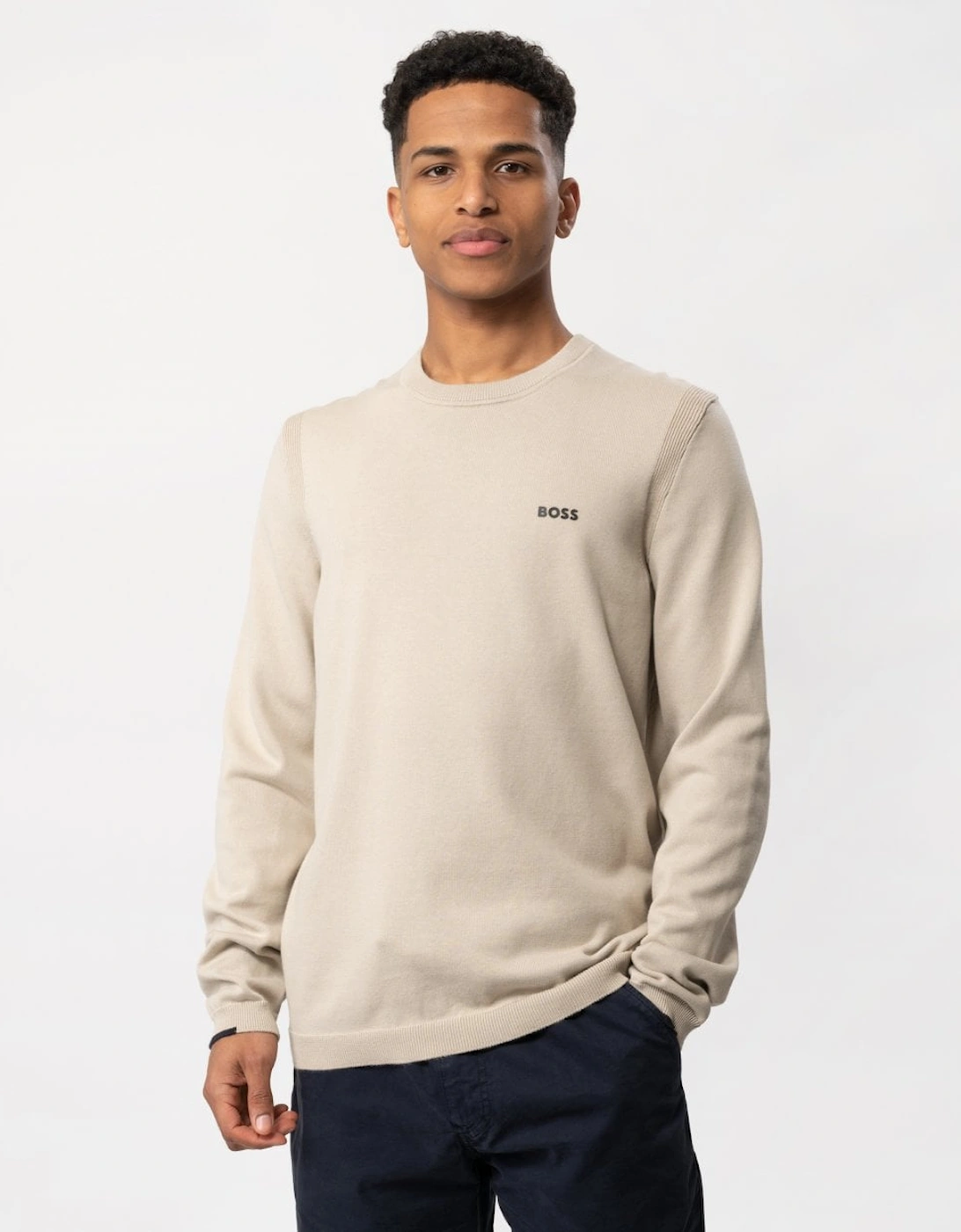 BOSS Green Ever-X Crew Neck Mens Jumper, 5 of 4