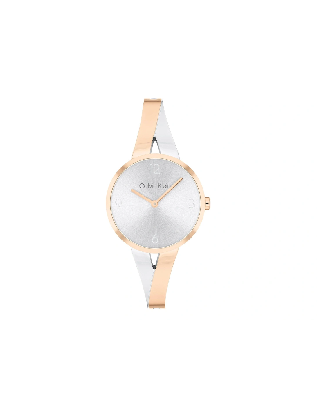 Women's two-tone stainless steel and gold plated bangle watch, 2 of 1
