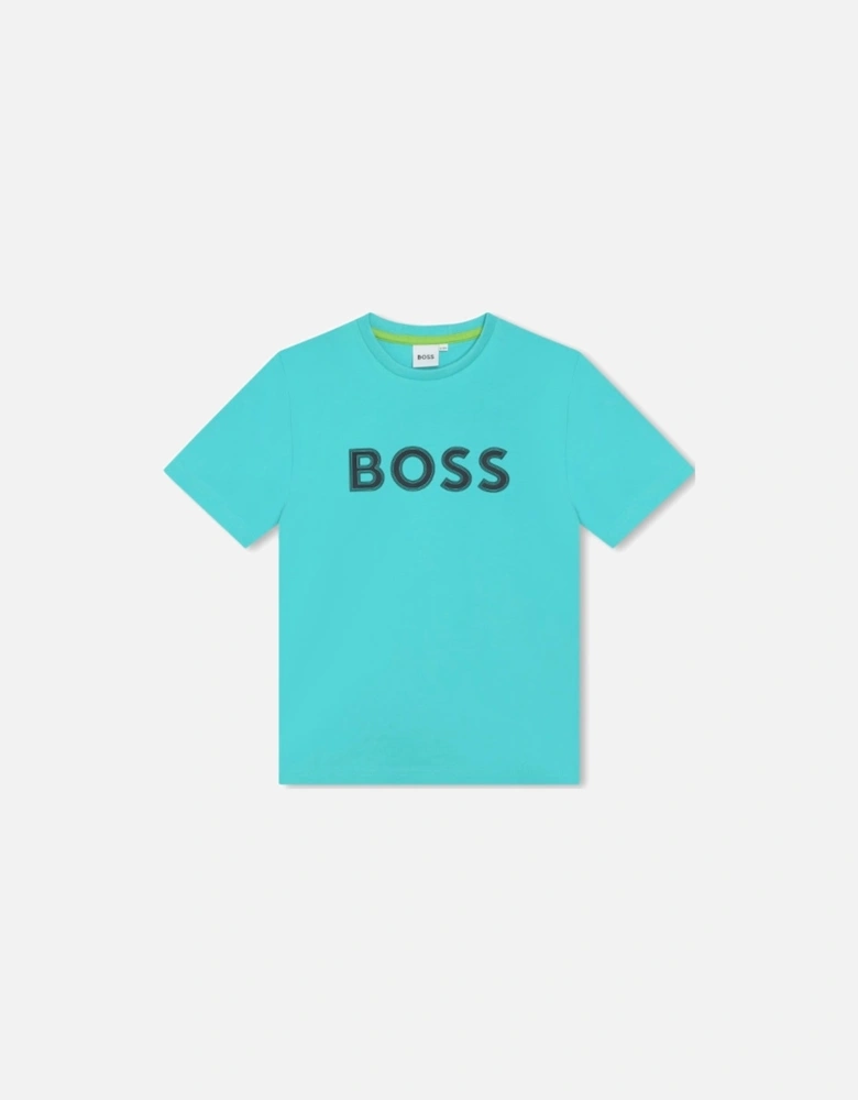 BOYS AQUA T SHIRT