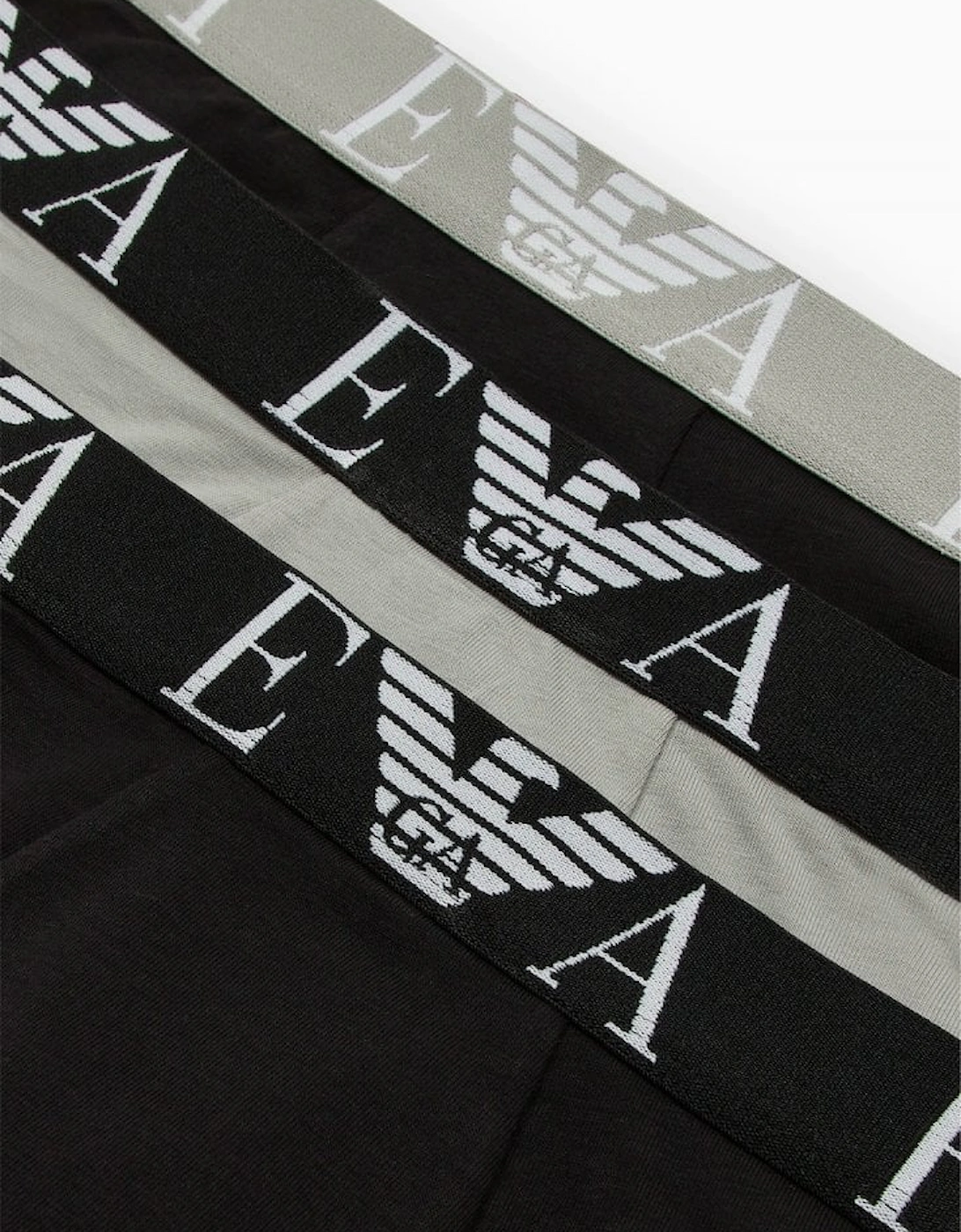 3 Pack Trunks Underwear Black/grey